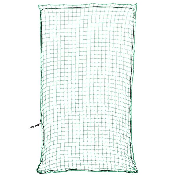 vidaXL Trailer Net with Elastic Rope Green 11.5x6.6' PP