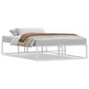 vidaXL Bed Frame White Powder-coated metal Full Bed Frame Rectangular