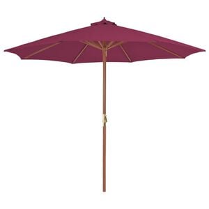vidaXL Garden Parasol Bordeaux Red