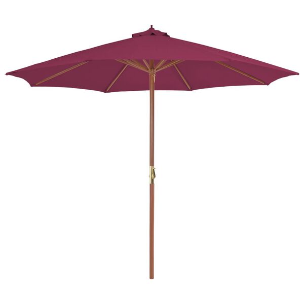 vidaXL Garden Parasol Bordeaux Red