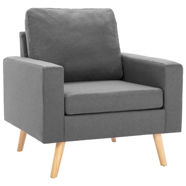 vidaXL Armchair Light grey
