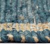 vidaXL Area Rug Blue, Natural Jute and Cotton 63 x 90.6 in Durable