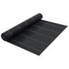 vidaXL Weed Membrane Black Polypropylene 2x100 meters