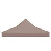 vidaXL Party Tent Roof Taupe 600D Oxford fabric with PVC coating Large