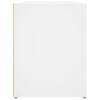 vidaXL Shoe Rack White Engineered Wood 39.4x13.8x17.7 in Shoe Rack