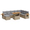 vidaXL Garden Sofa Set Beige