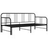 vidaXL Sofa Bed Frame Black Powder-coated metal 79 x 35.4 in mattress size
