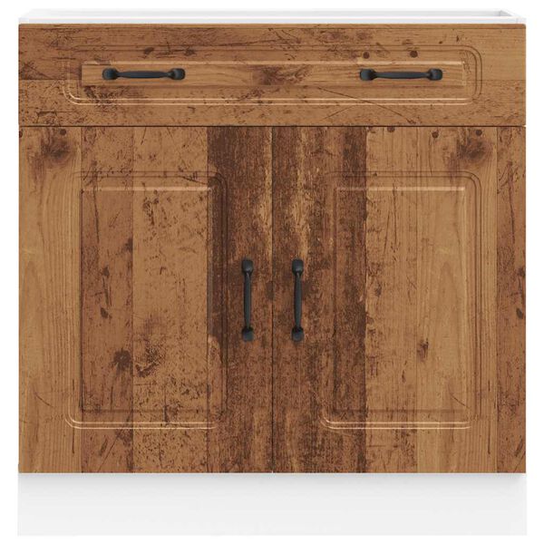 vidaXL Kitchen Base Cabinet Old wood Engineered wood 31.5 x 18.1 x 32.1 in