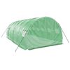 vidaXL Greenhouse Green PE (polyethylene), galvanized steel Large