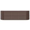 vidaXL Garden Raised Bed Brown Powder-coated steel Large