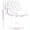 vidaXL Dining Chair Light Grey Velvet (100% polyester), steel Medium