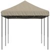 vidaXL Party Tent Taupe, Black