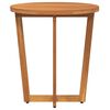 vidaXL Patio Side Table Round &Oslash;21.7x23.6" Solid Wood Acacia