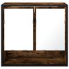 vidaXL Bathroom Mirror Cabinet Smoked Oak Engineered Wood, Metal