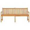 vidaXL Garden Bench Warm Brown Solid Teak Wood 71 in long bench Durable