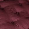 vidaXL Pouffe Maroon 100% cotton 27.6 x 27.6 x 14.2 in Modular Pouffe