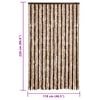 vidaXL Insect Curtain Beige and Light Brown 46.5x86.6" Chenille