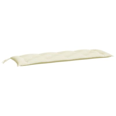 vidaXL Garden Bench Cushions 2pcs Cream White 59.1"x19.7"x2.8" Oxford Fabric