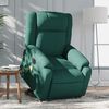 vidaXL Electric Stand Up Massage Recliner Chair Dark Green