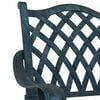 vidaXL Garden Chair 2 pcs Green 55 x 56.5 x 91cm Aluminium