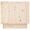vidaXL Bedside Cabinet Set of 2 Natural wood Solid pinewood Compact