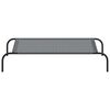 vidaXL Elevated Dog Bed Grey Textilene and powder-coated steel Medium