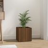 vidaXL Planter Box Brown Oak Engineered Wood Medium Decorative Inlays