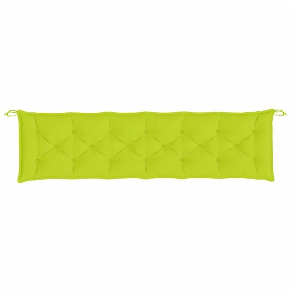 vidaXL Garden Bench Cushion Bright green Oxford fabric, Hollow fiber