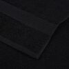 vidaXL Bath Towel Set of 2 Black 100% Cotton 39.4 x 59.1 in Bath Towel
