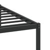 vidaXL Bed Frame Smoked oak Engineered wood and steel Double Bed Frame