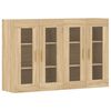 vidaXL Wall Mounted Cabinet Set of 2 Sonoma Oak