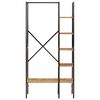 vidaXL Clothes Rack Brown and Black Solid mango wood, iron Compact