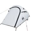 vidaXL Camping Tent Tunnel 2-Person White Blackout Fabric Waterproof