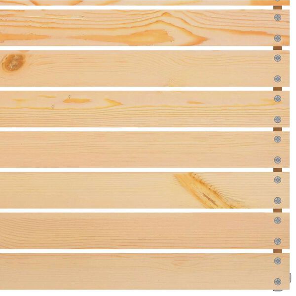 vidaXL Middle Sofa Natural Wood Solid Pine Wood 25 inches square Modular