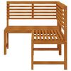 vidaXL Corner Bench Brown Solid Acacia Wood 55.1 in corner bench