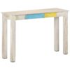 vidaXL Console Table White Mango Wood Sturdy Console Table Rectangular