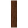 vidaXL Book Cabinet Brown Oak Engineered Wood 42.9 in x 15.7 in x 9.4 in