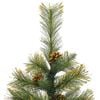 vidaXL Artificial Hinged Christmas Tree Green PVC 47.2 in Foldable