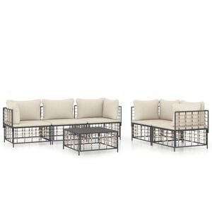 vidaXL Garden Lounge Set Anthracite