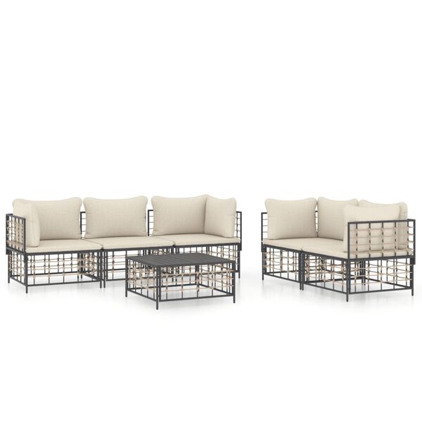 vidaXL Garden Lounge Set Anthracite