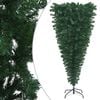 vidaXL Christmas Tree Green PVC 6ft Height-Adjustable Christmas Tree