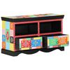 vidaXL TV Cabinet with Drawer Multicolour 31.50 x 13.78 x 19.69 in