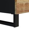 vidaXL Sideboard Natural wood and black Solid mango wood and iron Medium
