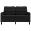 vidaXL 2-Seater Sofa Black 47.2 " Velvet