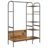 vidaXL Clothes Rack Brown 47.24 x 17.32 x 62.99 in Engineered Wood