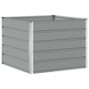 vidaXL Planter Light Grey 100 x 100 x 75 cm Steel
