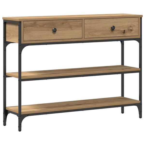 vidaXL Console Table Artisan Oak 72.5 x 25 x 75 cm Engineered Wood
