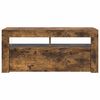 vidaXL TV Cabinet Smoked Oak Engineered wood TV Cabinet Rectangular