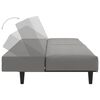 vidaXL 2-Seater Sofa Bed Light Gray Velvet