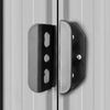 vidaXL Garden Shed Grey Galvanized steel 74.8 x 48.8 x 71.3 in